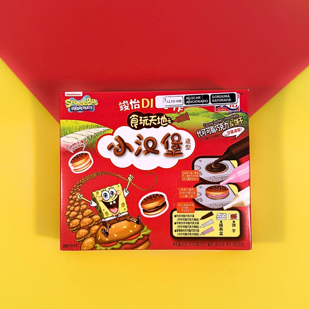 BISCOITOS MINI HAMBÚRGUER BOB ESPONJA 60G