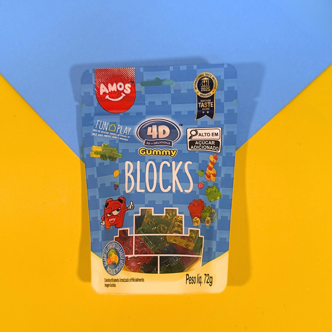 Bala Amos 4D Gummy Blocks  72g