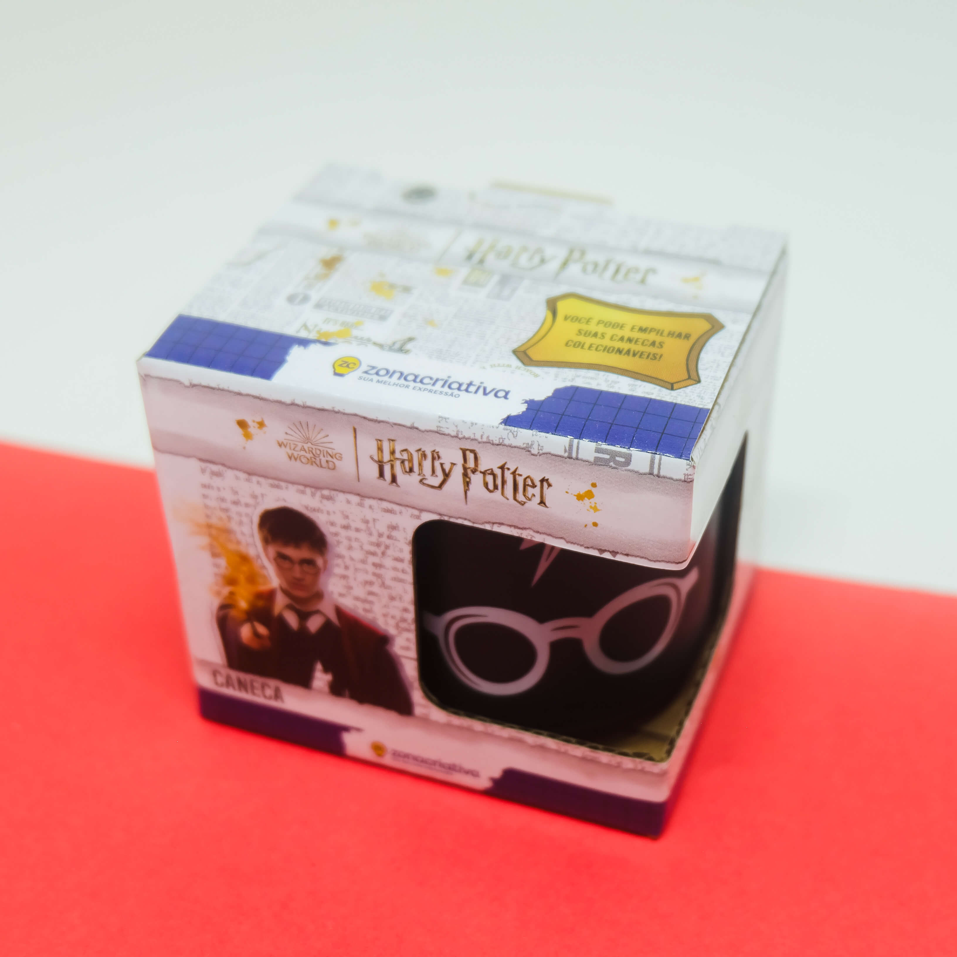 Caneca Mini Tina Oculos e Raio - Harry Potter - 100ml