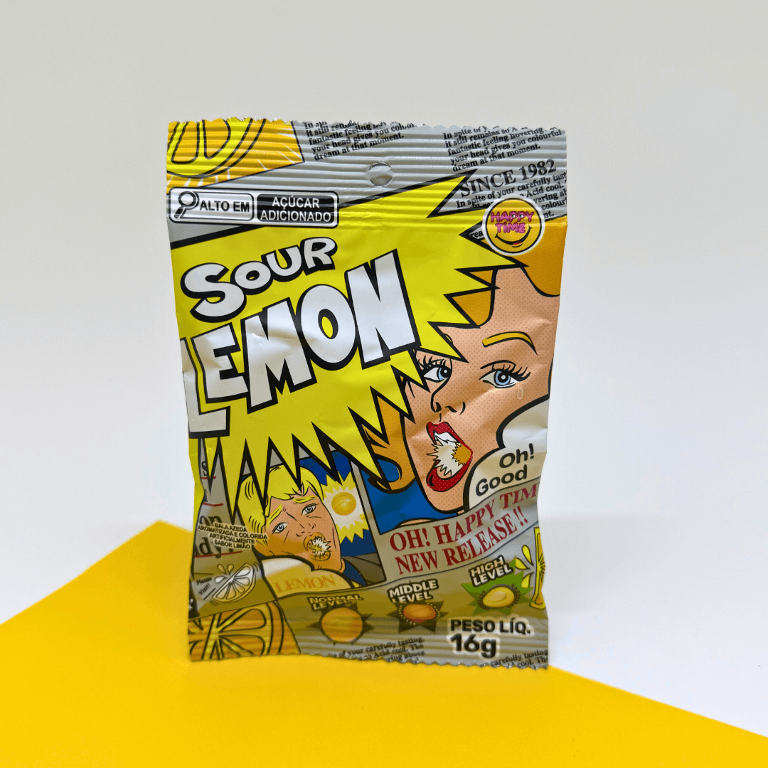 Super Sour Candy Lemon 16g